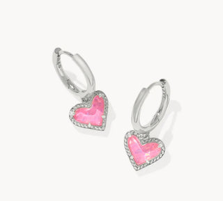 Ari Heart Huggie Earrings