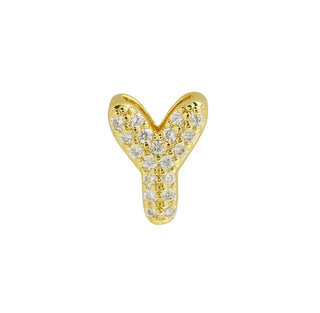 Cz Mini Bubble Initial Custom Word Letter & Number Charms