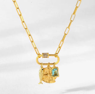 Origami Owl - Paperclip Carabiner Necklace