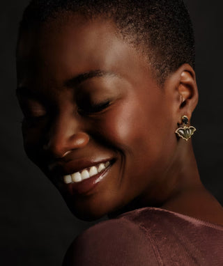 Bat Gold Drop Earrings