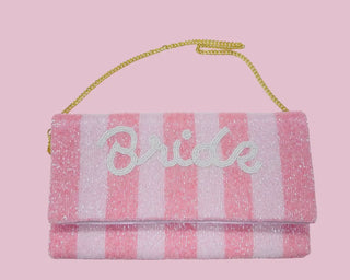 Bride Beaded Envelope Clutch