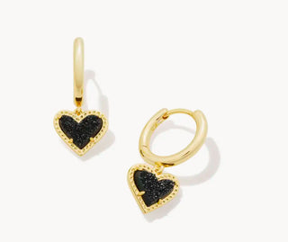 Ari Heart Huggie Earrings