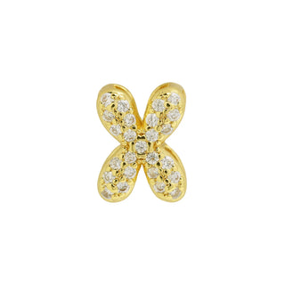 Cz Mini Bubble Initial Custom Word Letter & Number Charms