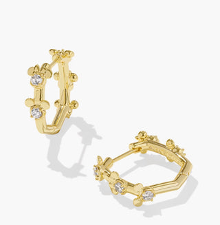 Disney | Kendra Scott Gold Mickey Mouse and Minnie Mouse Huggie Earrings