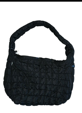 Quilted Puffer Carryall Shoulder Tote Bag