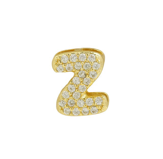 Cz Mini Bubble Initial Custom Word Letter & Number Charms