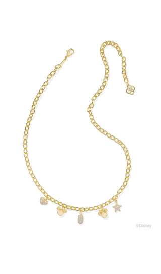 Disney | Kendra Scott Micky Minnie Chsrm Necklace Gold