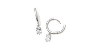 Cailin Single Stone Huggie Earrings