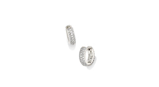 Mikki Pave Huggie Earrings