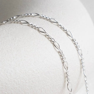 Diamond Figaro - Sterling Silver
