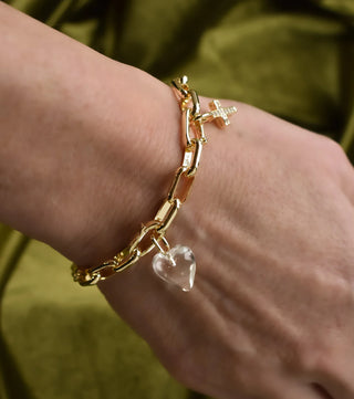 The Sis Kiss - Infinity Link Charm Bracelet
