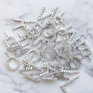 The Sis Kiss - Standout Initial Charms: Silver