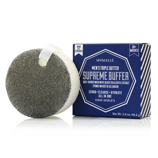 Spongelle 20+ Men's Extreme Buffer | Black Scrubber
