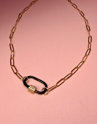 Origami Owl - Paperclip Carabiner Necklace