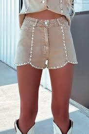 Vintage Glam Denim Shorts