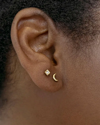 Moon Single Stud Earring