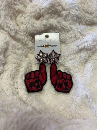 #1 Team Earrings