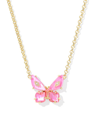 Bianca Butterfly Short Pendant Necklace