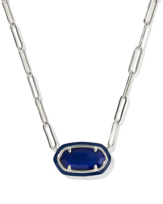 Elisa Enamel Frame Paperclip Necklace
