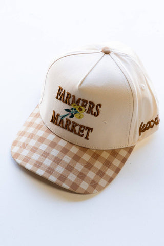 KAXI - GINGHAM FARMERS MARKET TRUCKER HAT