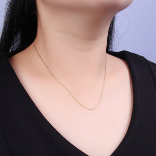 14K Gold Filled Cable Chain 1 Inch Slide Necklace