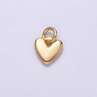 16K Gold Filled Heart Mini Charm in Gold & Silver