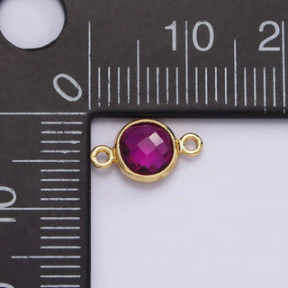 Mini 14k Gold Birthstone Link Connector