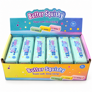 Crunchy Butter Bar Block Squishy Toy: Random