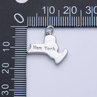 18K Gold Filled Alabama State Charm