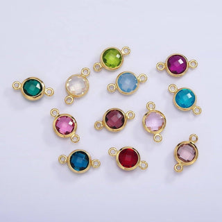Mini 14k Gold Birthstone Link Connector