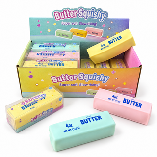 Crunchy Butter Bar Block Squishy Toy: Random