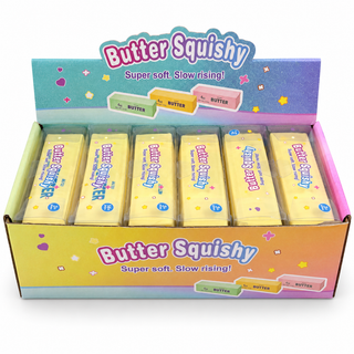 Crunchy Butter Bar Block Squishy Toy: Random