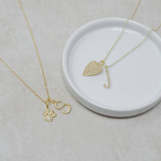 The Sis Kiss - Sleek Initial Gold Charms
