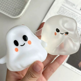 Moldable Halloween Ghost Stress Relief Squeeze Toy: Clear