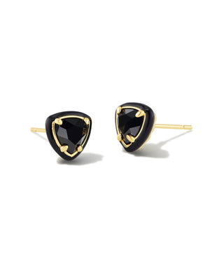 Arden Enamel Framed Stud Earrings