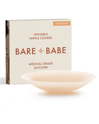 Bare Babe - Adhesive Nipple Covers: Creme / Large