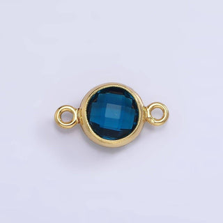 Mini 14k Gold Birthstone Link Connector