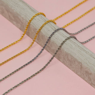 The Sis Kiss - Skinny Rope Chain Necklace