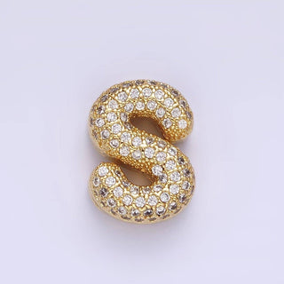 14K Gold Filled 15mm Balloon Bubble Initial Letter