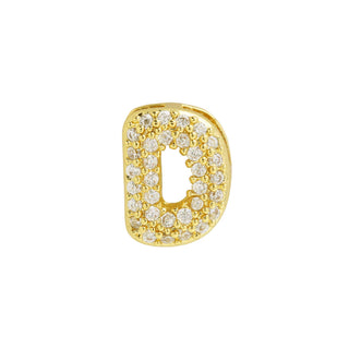 Cz Mini Bubble Initial Custom Word Letter & Number Charms