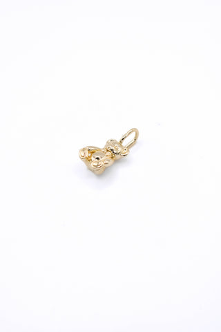 The Sis Kiss - Mini Teddy Charm : Gold
