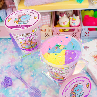 Kawaii Slime Company - Unicorn Scented Ice Cream Pint Slime