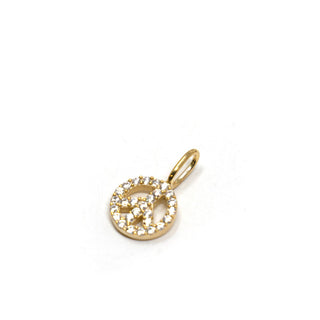 The Sis Kiss - Peace and Love Charm: Gold