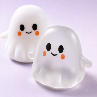 Moldable Halloween Ghost Stress Relief Squeeze Toy: Clear