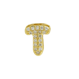 Cz Mini Bubble Initial Custom Word Letter & Number Charms