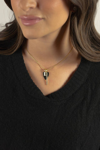 The Sis Kiss - Solid Initial Charm Gold