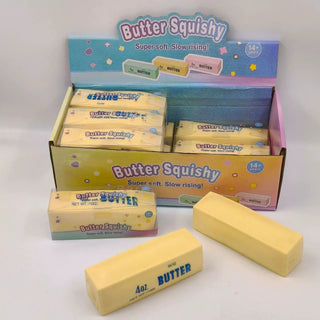 Crunchy Butter Bar Block Squishy Toy: Butter Stick