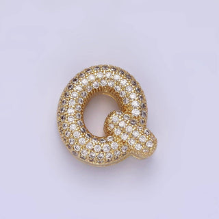 14K Gold Filled 15mm Balloon Bubble Initial Letter