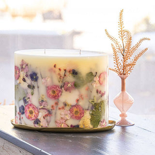 Rosy Rings - Centerpiece Botanical Candle - Blushing Rosewood