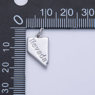 18K Gold Filled Utah State Charm